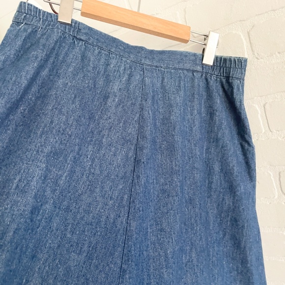 Denim Blue Button-Front Skirt - Picture 11 of 12